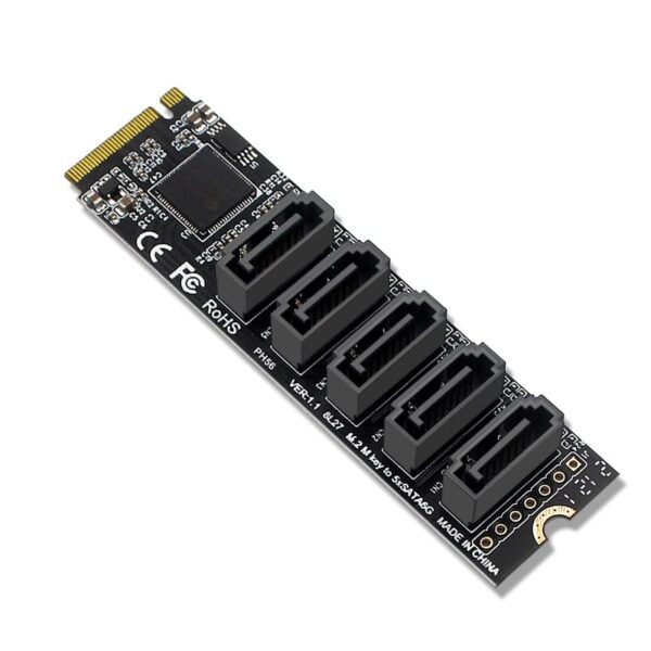 NasBoost CM5S m.2 to sata expansion card with flagship JMB585 controller