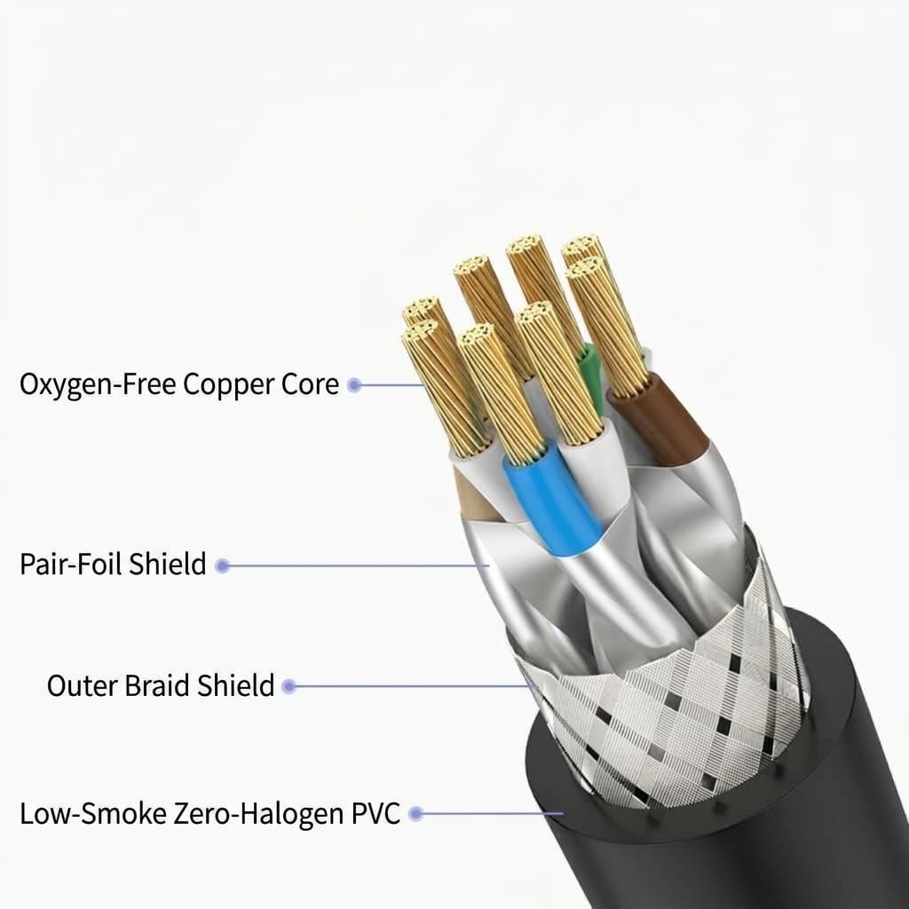 NasBoost LC8 Cat8 Ethernet Cable | 40Gbps 2000MHz | S/FTP Shielded | RJ45 Network Cable - Image 3