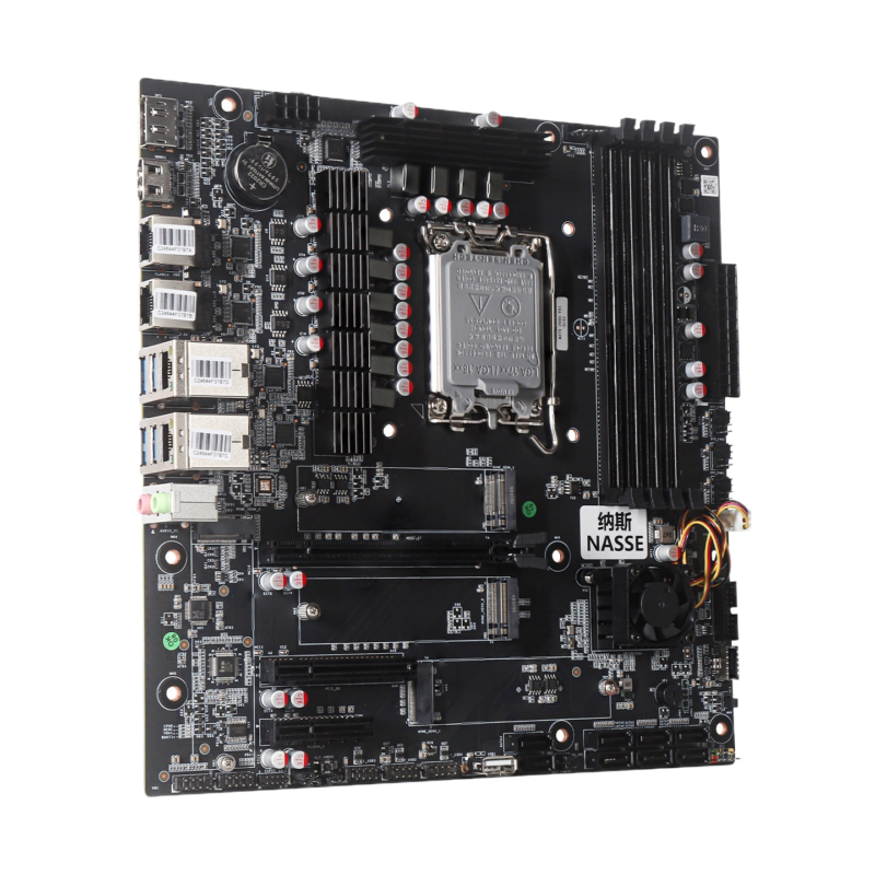 NasBoost Z690-N MATX NAS Motherboard | LGA 1700 | 8x SATA + 4x NVMe | 4x 2.5GbE