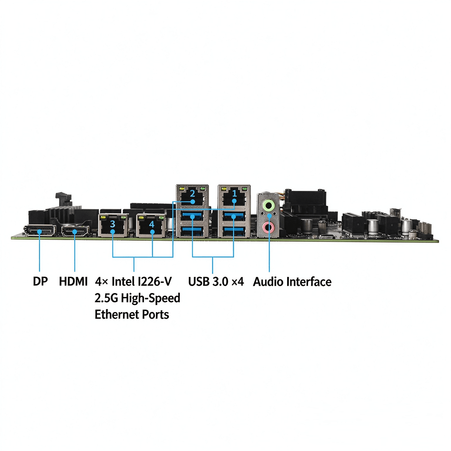 NasBoost Z690-N MATX NAS Motherboard | LGA 1700 | 8x SATA + 4x NVMe | 4x 2.5GbE - Image 5