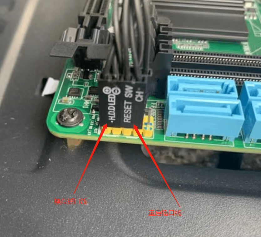Esquema del cableado del panel frontal