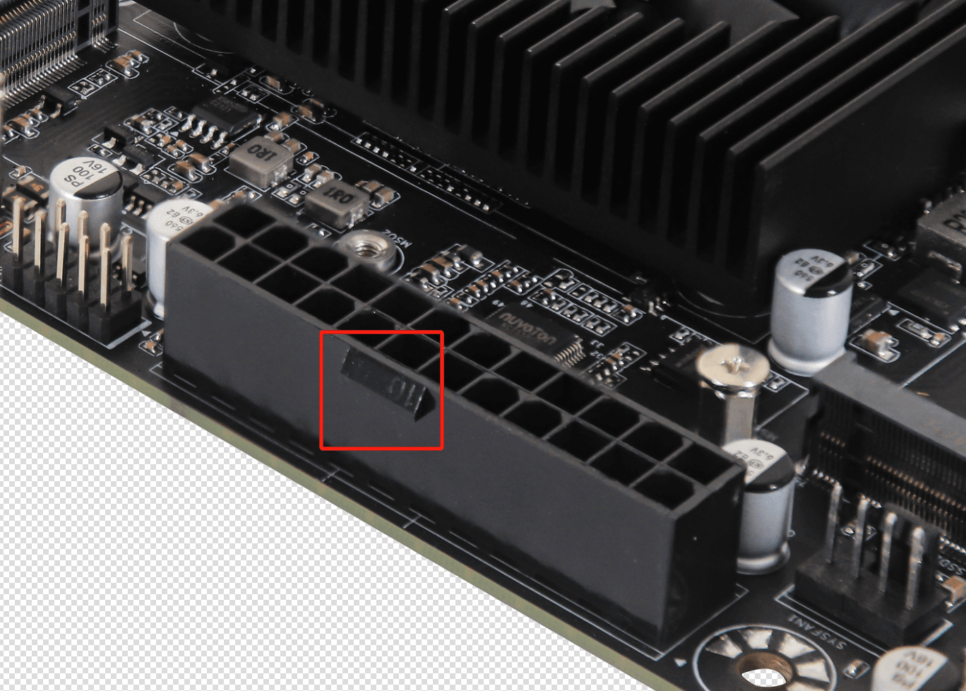 Detalle de la numeración de los puertos de red