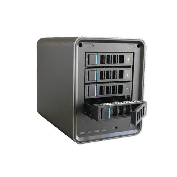 nasboost_N41_main3 NasBoost N41 NAS Case with Intel N150 Processor, Dual 2.5GbE Ports and 4 Drive Bays